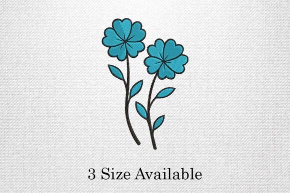 Blue Flower Duo Embroidery Design Review
