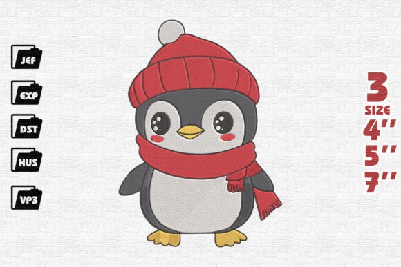 Cute Christmas Penguin Embroidery Review