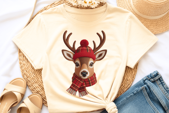 Cute Cozy Reindeer Embroidery PNG Review