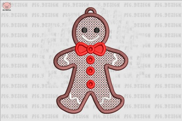 Earring Gingerbread Man Embroidery Review
