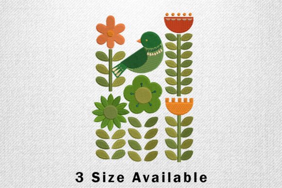 Green Bird and Floral Garden Embroidery Review