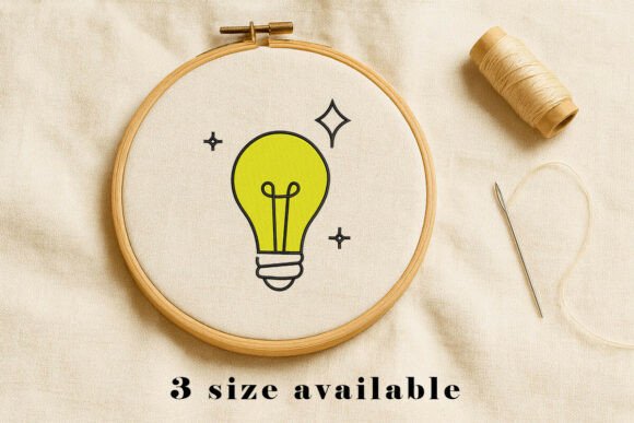 Light Bulb Idea Embroidery Design File Review