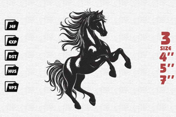 Majestic Black Stallion Embroidery Review