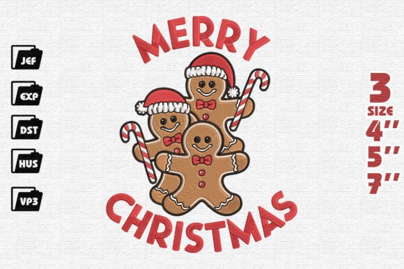 Merry Christmas Gingerbread Friends Embroidery Review