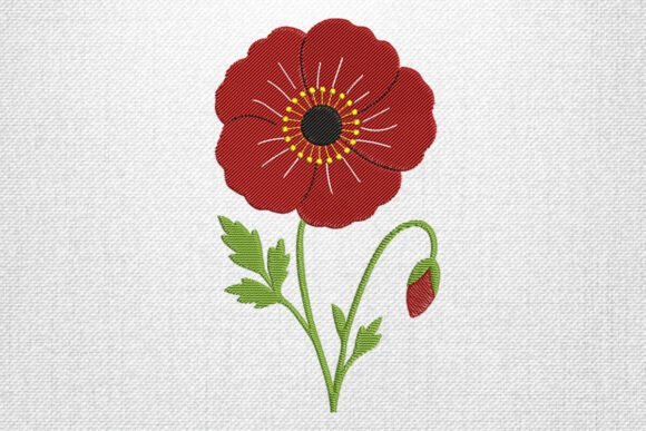Red Bloom Flower Embroidery Design Review