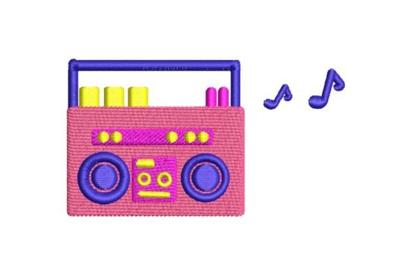 Retro 80s Boombox Embroidery Review