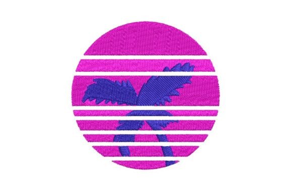 Retro 80s California Sunset Palm Tree Review