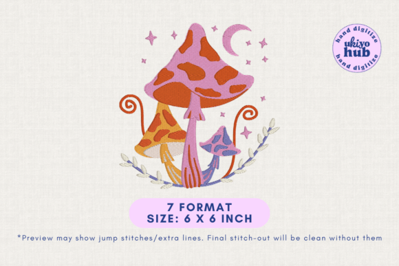 Retro Whimsical Mushroom Embroidery: A Designer's Review
