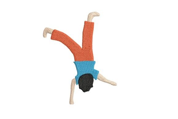 Review: Boy Doing a Cartwheel Embroidery Design