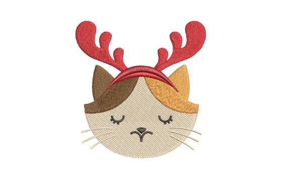 Review: Christmas Calico Cat with Antlers Design
