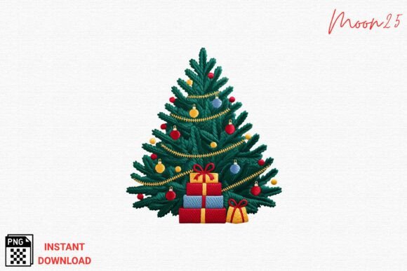 Review: Christmas Tree Embroidery PNG for Holiday Projects