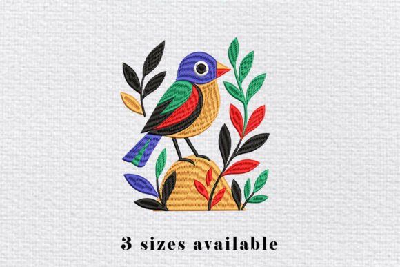 Review: Colorful Bird Embroidery Design File