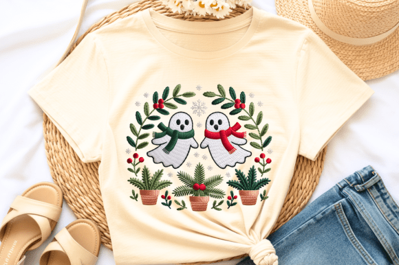 Review: Cozy Christmas Ghost Embroidery PNG for Etsy