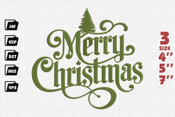 Review: Elegant Merry Christmas Flourish Design