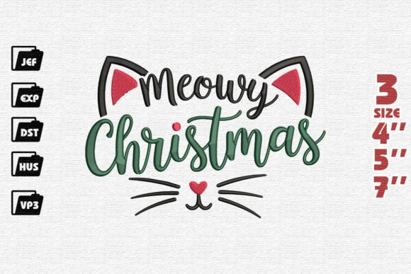 Review: Festive Meowy Christmas Cat Design