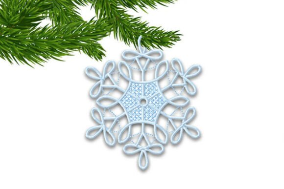 Review: FSL Christmas Snowflake Embroidery for Merch