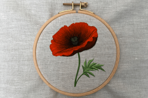Review: Poppy Bloom Hand Embroidery Pattern for Craft Fairs