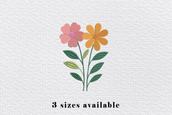 Review: Two Flowers Embroidery Design File
