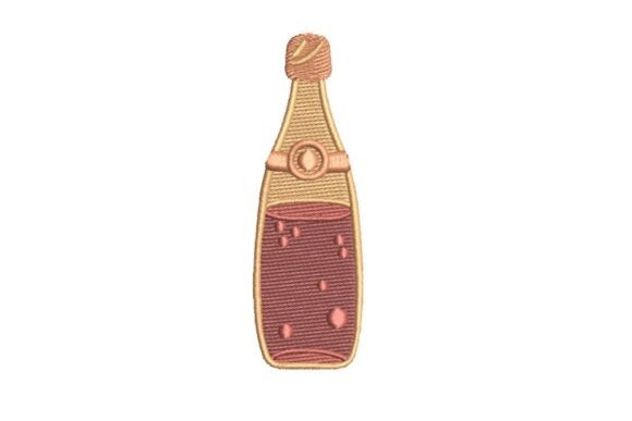 Reviewing Celebration Champagne Bottle Embroidery Design