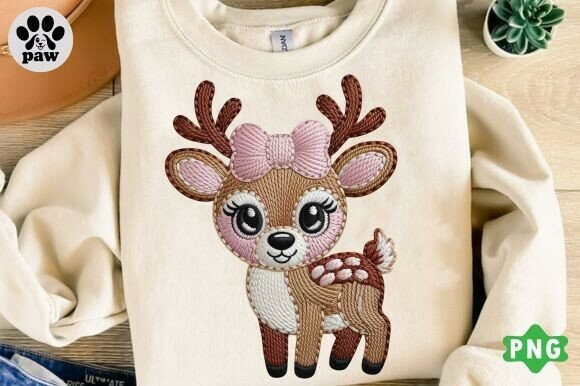 Reviewing Faux Yarn Deer PNG for Holiday Embroidery