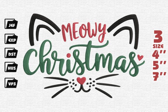 Reviewing the Playful Meowy Christmas Cat Design