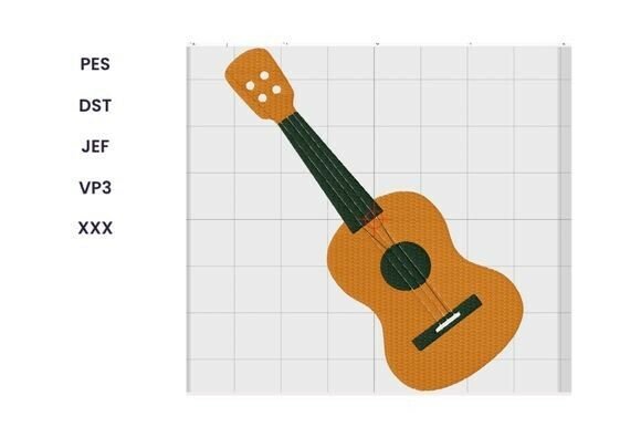 Simple Guitar Embroidery Design Review